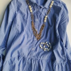 Zac & Rachel Striped Peplum long sleeve top